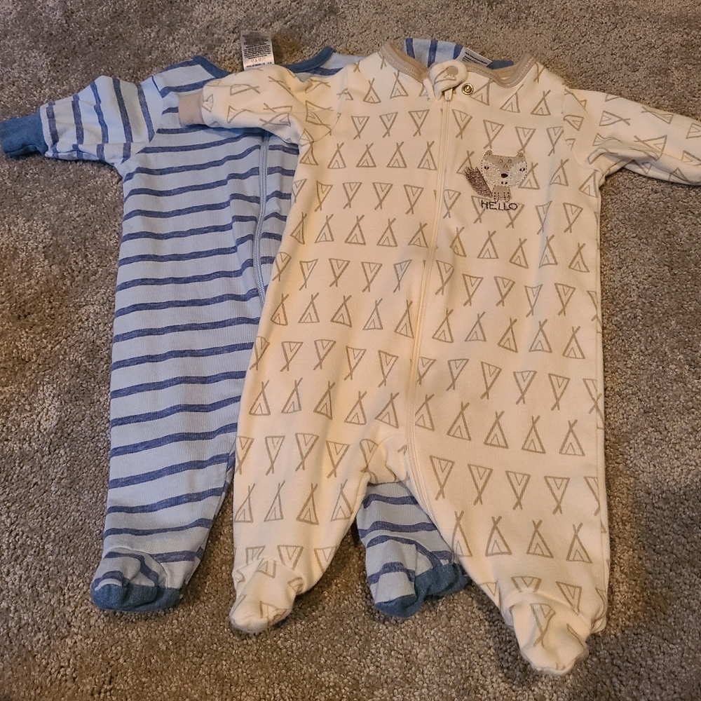 Gerber organic footies newborn